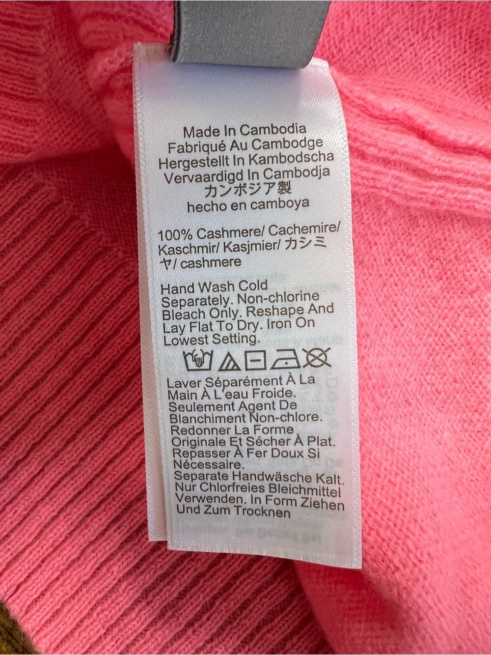 J. Crew Perfect Cashmere Cardigan in Neon Vivid Coral Size XL NWT - Picture 10 of 10